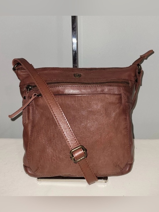 Cochoa Handbags - Cochoa Leather Crossbody Shoulder Bag Cognac Brown